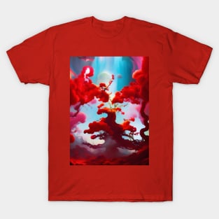 Abstract red trees T-Shirt